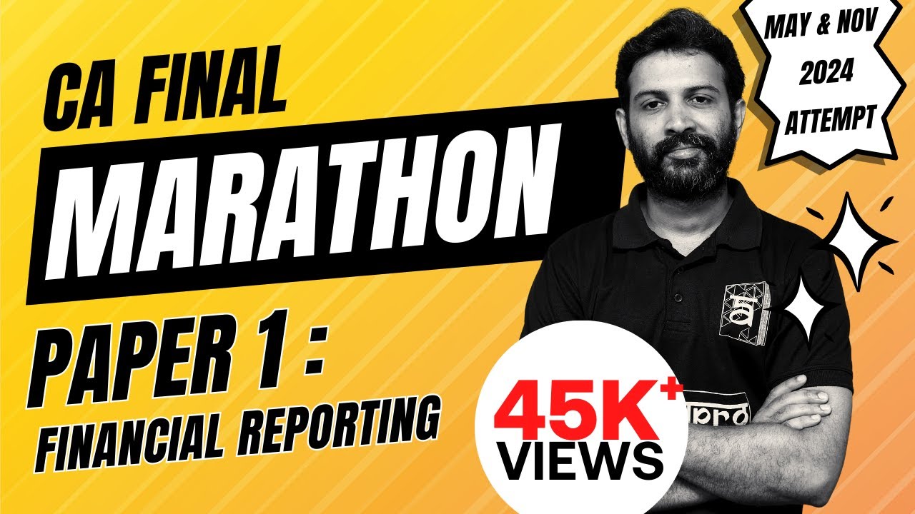 CA Final | Financial Reporting Marathon Revision & Questions | November 24 | English | CA Sandesh