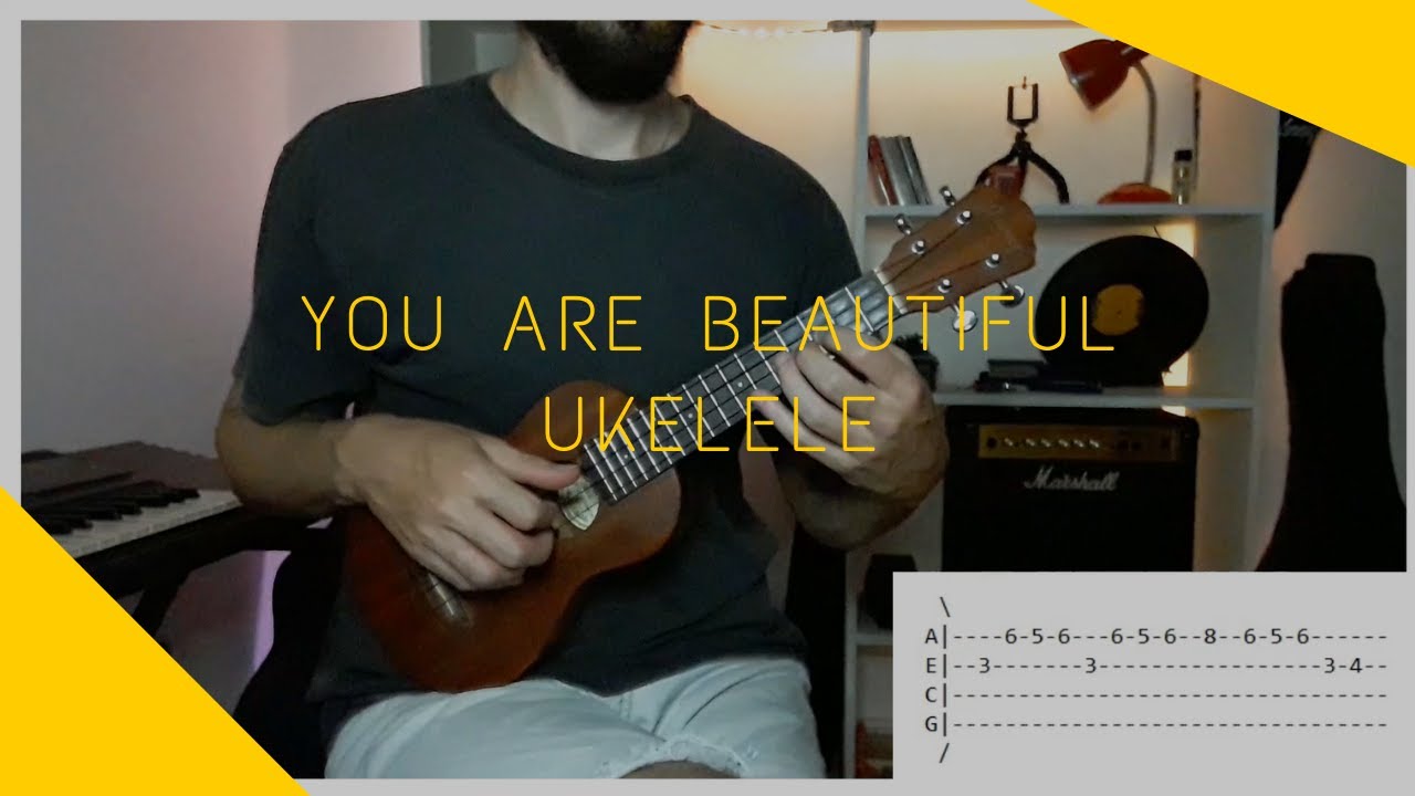 UKELELE | You are Beautiful - James Blunt  (tutorial/cover ukelele)