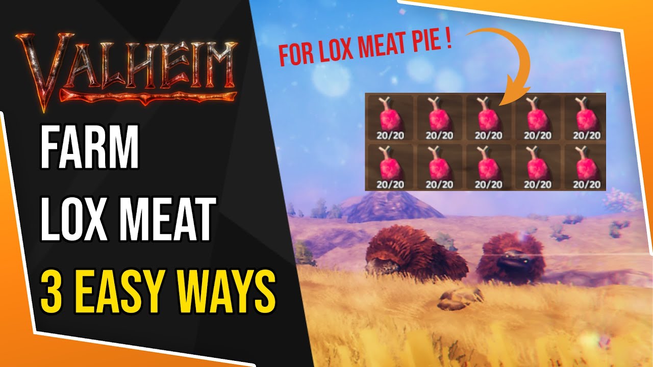 3 WAYS to Farm LOX Meat for Lox Meat Pie | #ValheimFarming