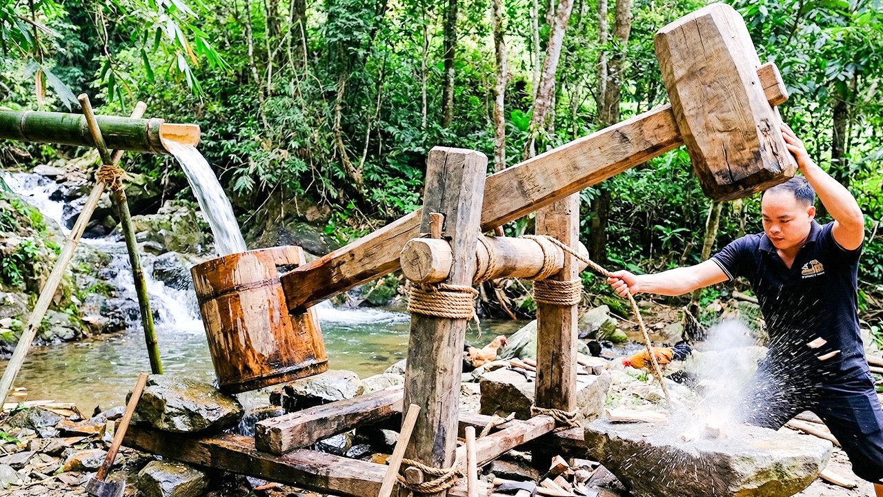How I Upgraded a Water-Powered Hammer Into a Powerful Off-Grid Forge Tool