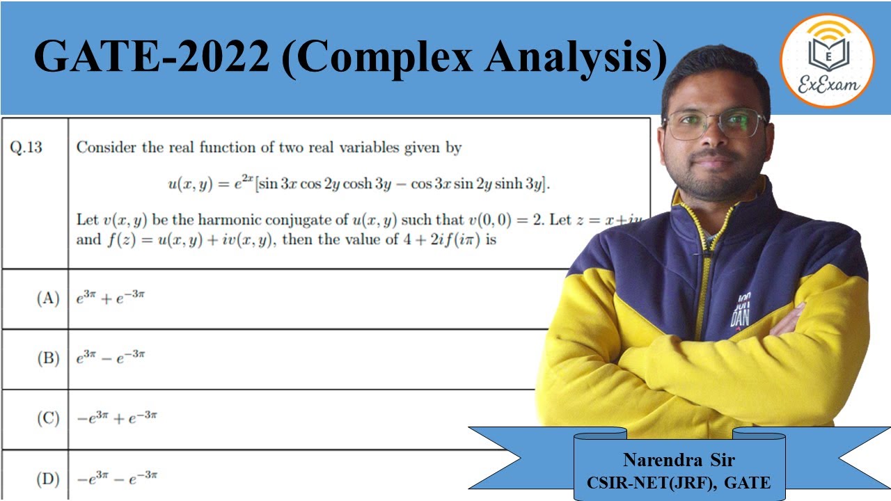 GATE-2022 Mathematics(MA)|| Complex Analysis || Question No. 13