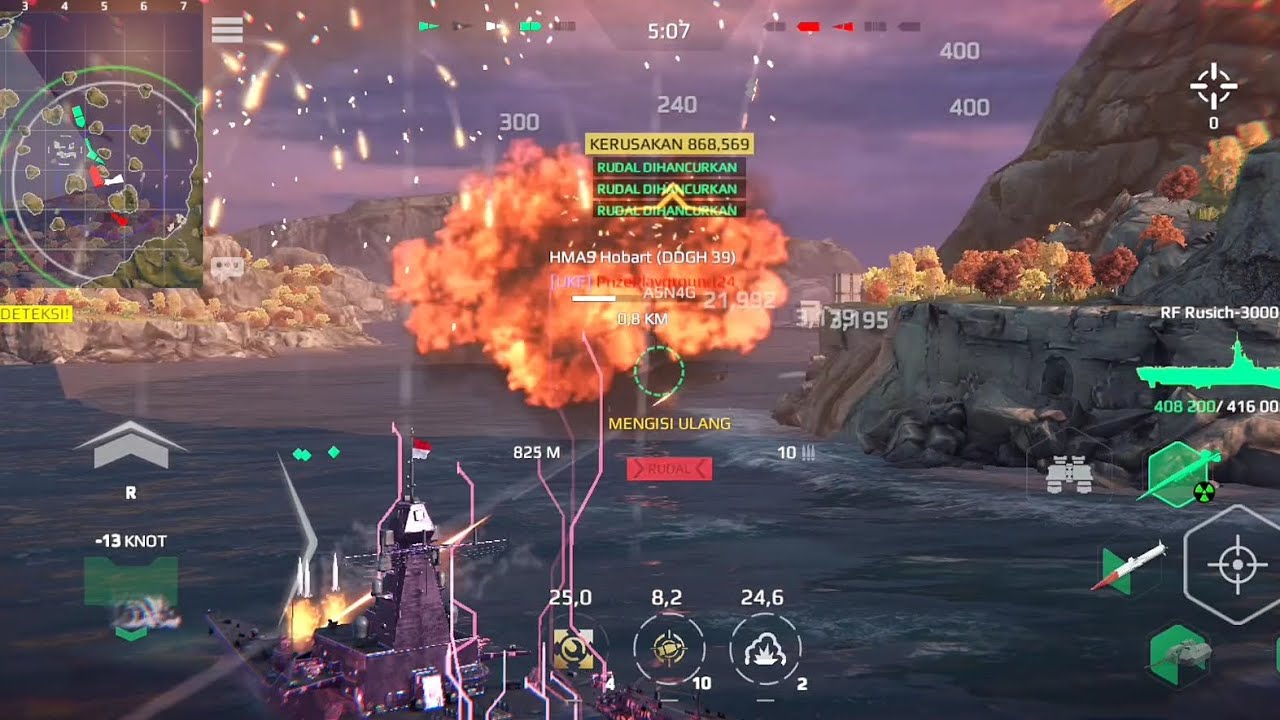 RF Rusich 3000 ranked season 14 - Modern Warships