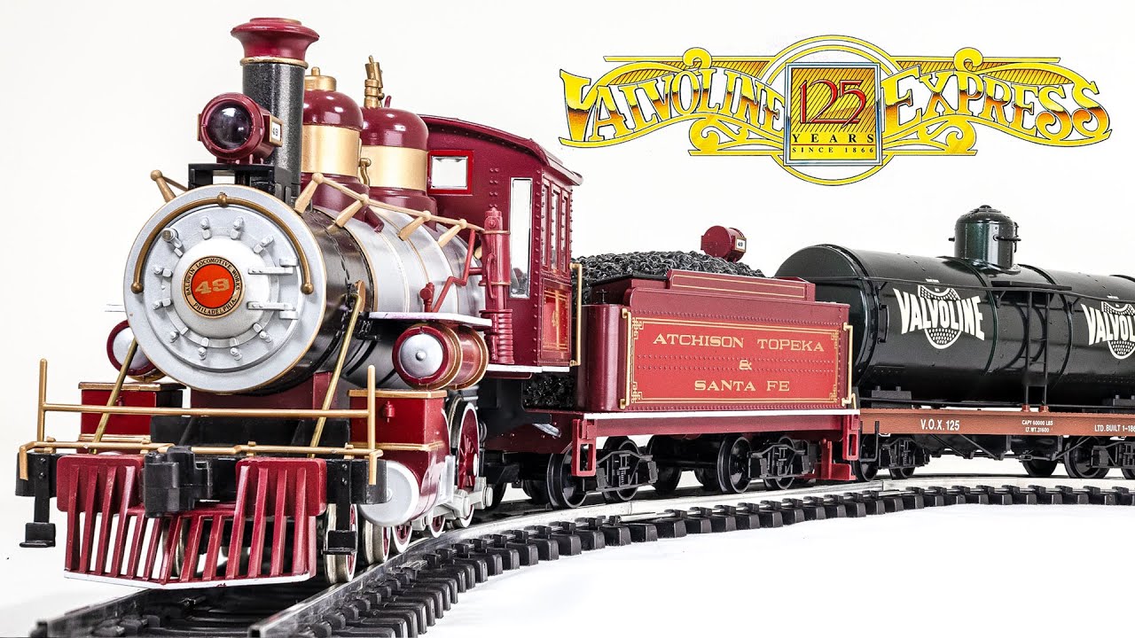 Bachmann G-Scale Billboard Collector’s Series VALVOLINE 125 YEARS EXPRESS Train Set Unboxing
