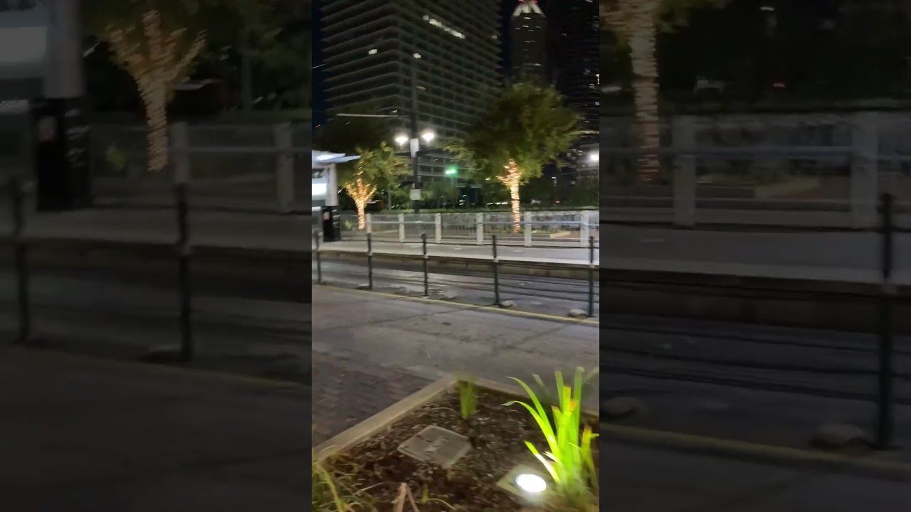 Walking through downtown Houston at night dolo .#solo #houston #downtown #nightime