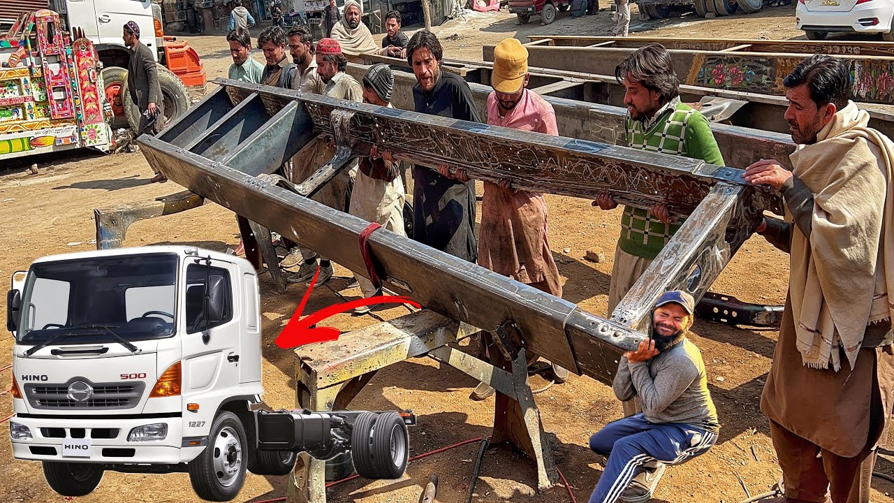 Handmade Manufacturing process of Truck Chassis || Japanese Dumper Truck Production ||