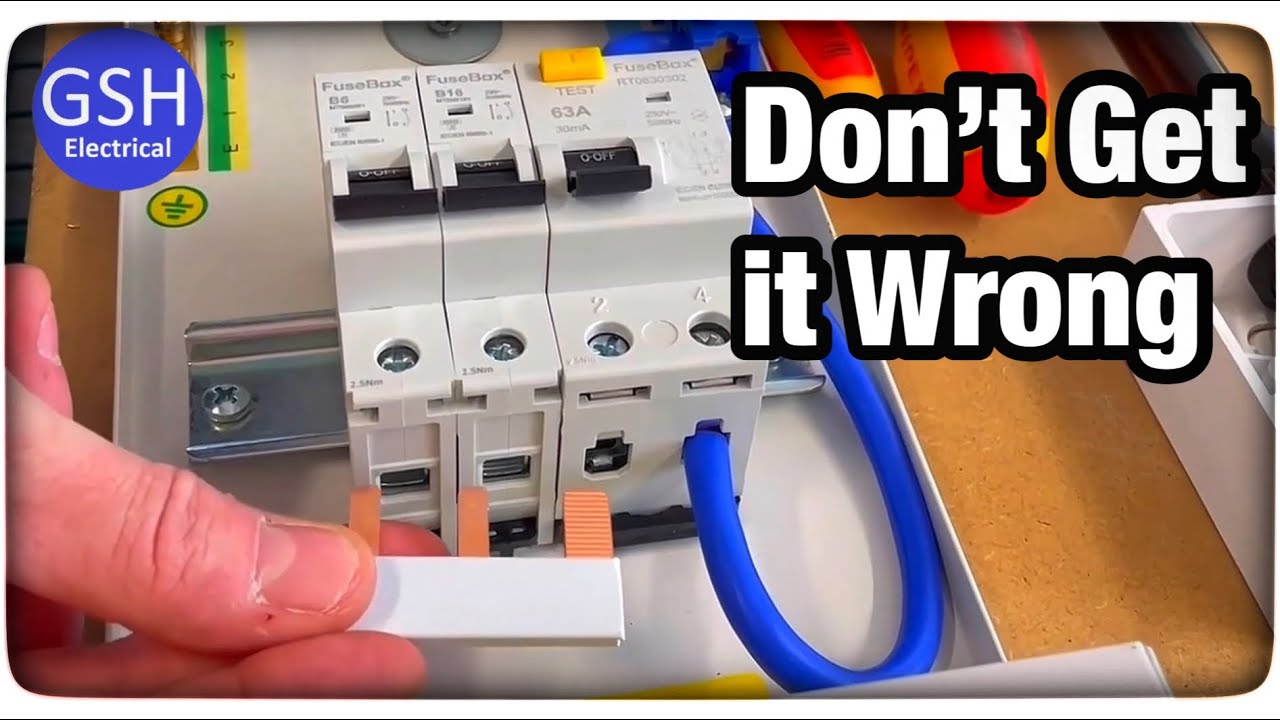 How to Fit a Busbar in a Consumer Unit