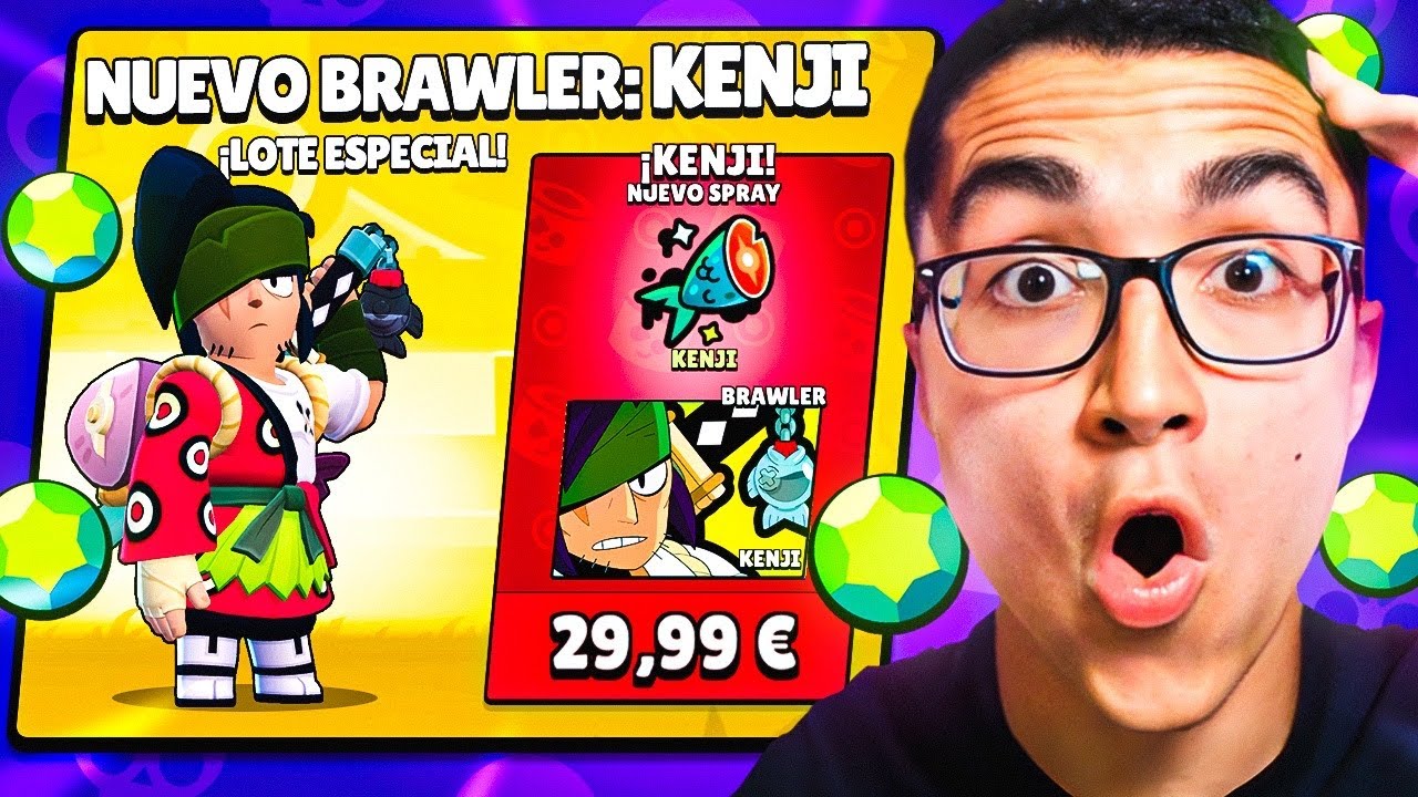 COMPRO, MAXEO y PRUEBO al BRAWLER m&aacute;s DIVERTIDO de la HISTORIA *KENJI*