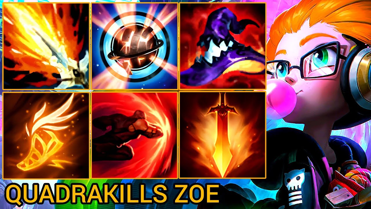 Insane Zoe Quadrakills In Dragon Pit - China Wild Rift Highlights By Tiarty