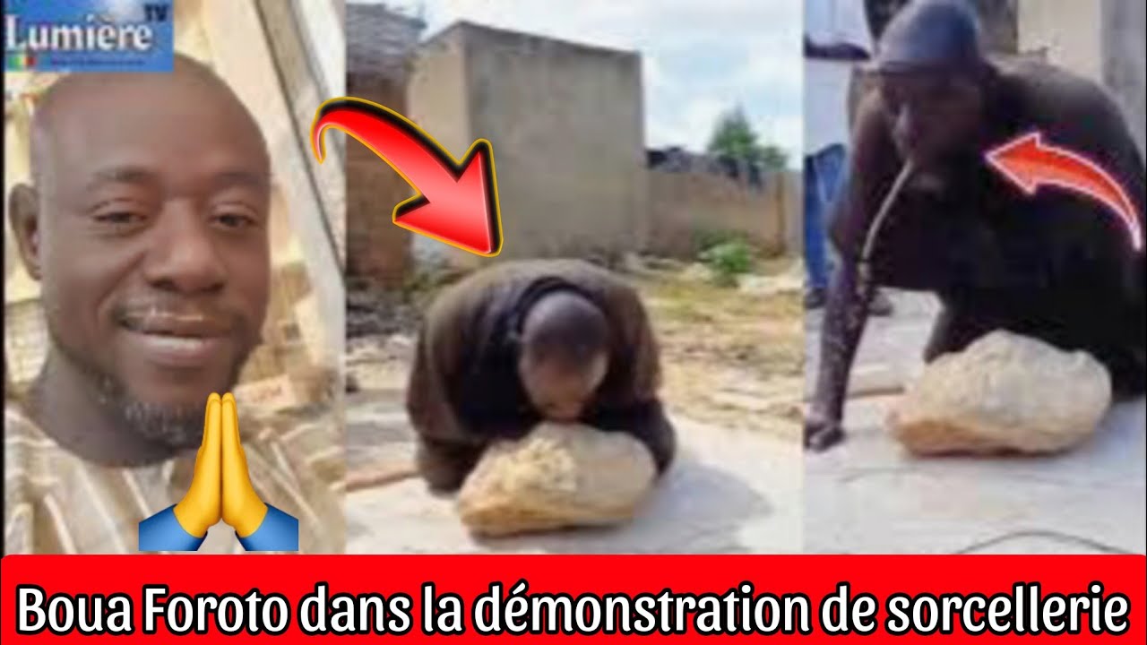 Boua Foroto dans la démonstration de la sorcellerie ou Kabako kow par les marabouts