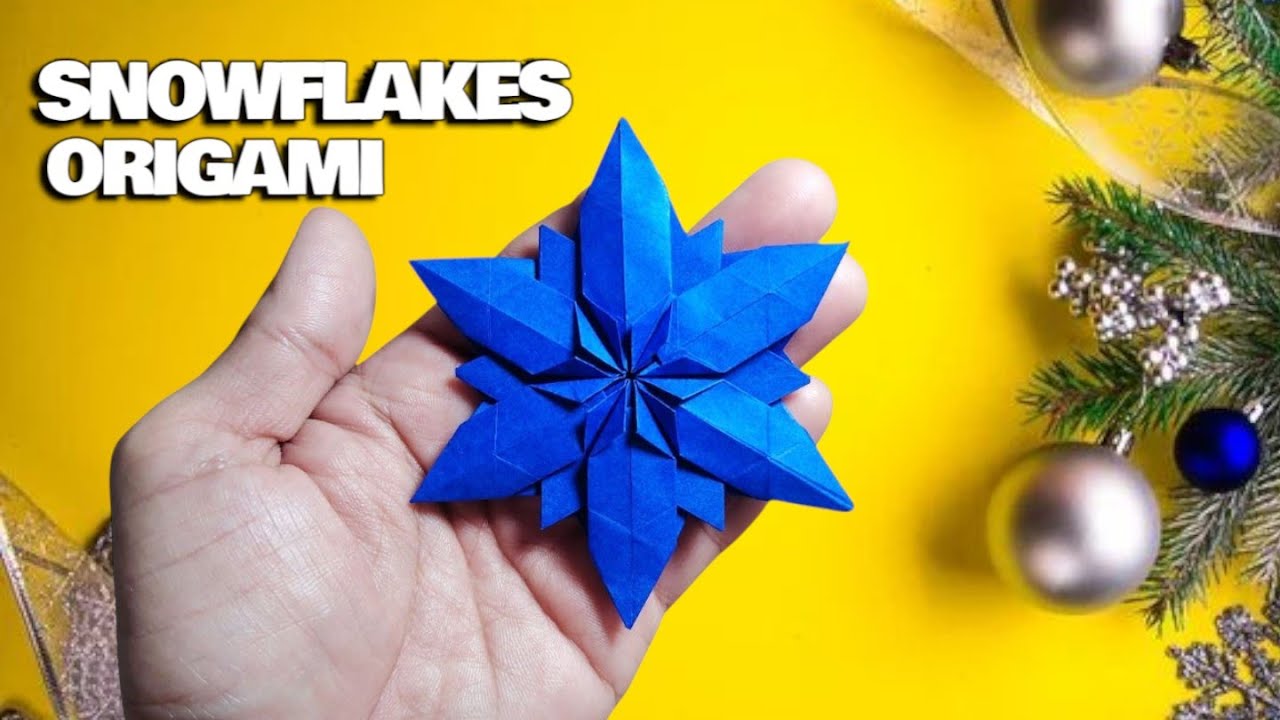 How to Make Easy Origami Snowflakes ❄️ | Step-by-Step Paper Snowflake Tutorial
