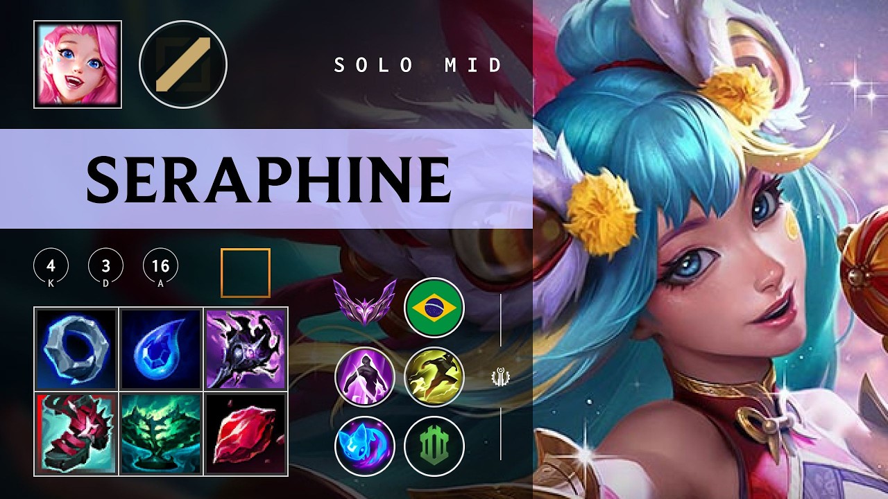 Seraphine Mid vs Zed - BR Master Patch 26.03