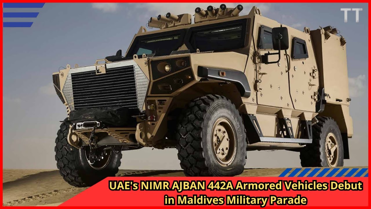 UAE's NIMR AJBAN 442A Armored Vehicles Debut in Maldives Military Parade