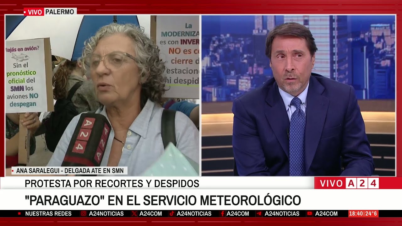 📢 EL FUERTE CRUCE DE FEINMANN CON UNA METEORÓLOGA EN MEDIO DE UNA PROTESTA POR RECORTES Y DESPIDOS