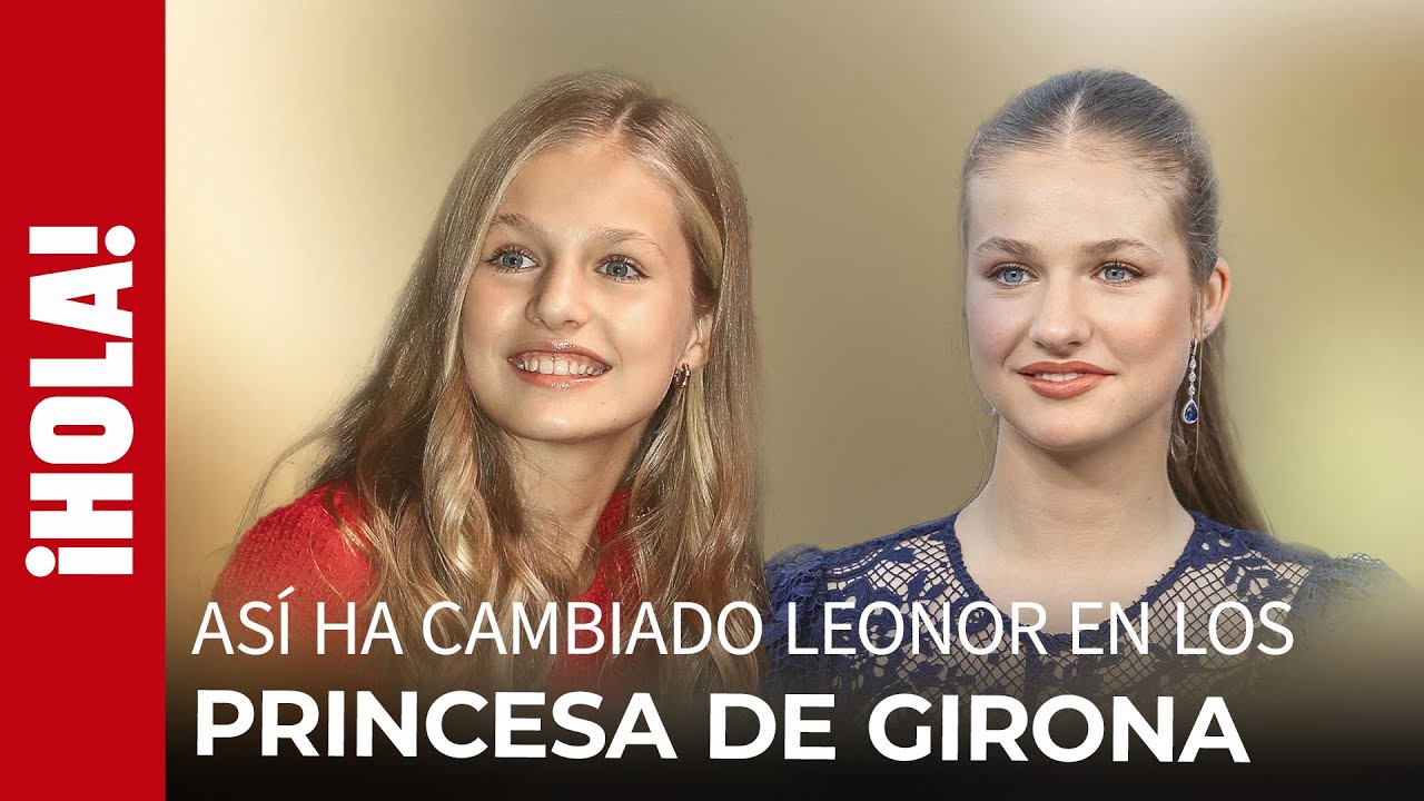 El cambio de Leonor en los  ‘Princesa de Girona’ desde su debut en 2019