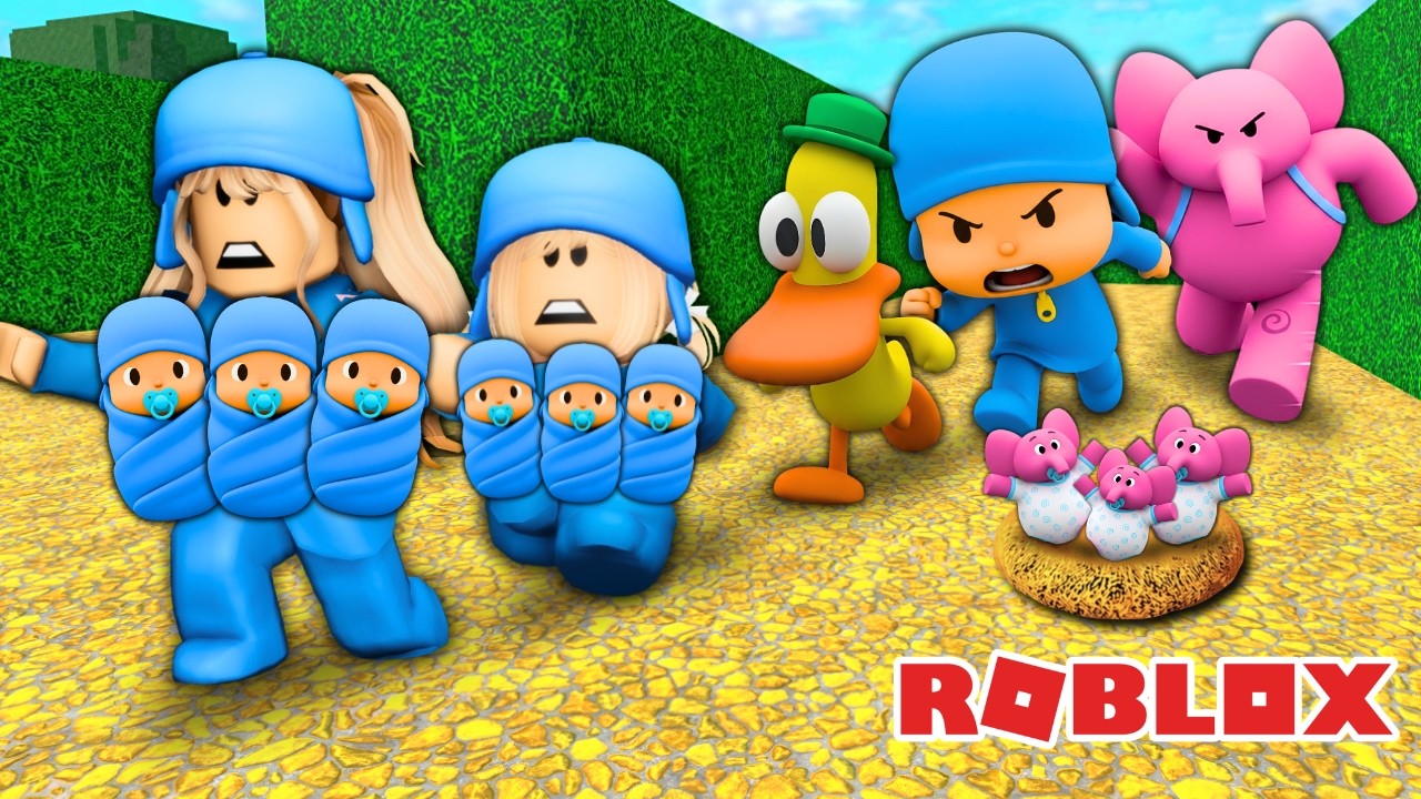 NÓS ROUBAMOS OS FILHOS DO POCOYO NO ROBLOX!