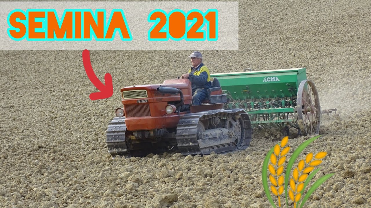 semina 2021|  Fiat 505 super montagna| orzo| seminatrice acma