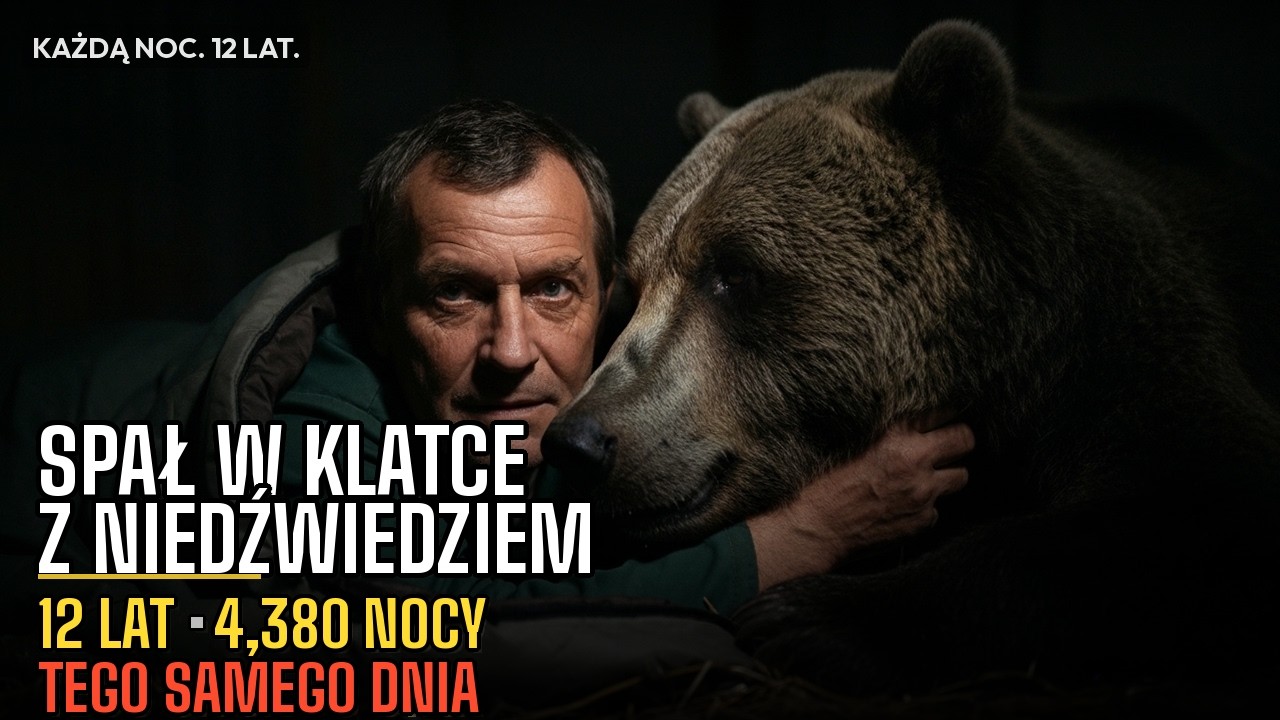 😭 Spał w klatce z niedźwiedziem. 12 lat. 4,380 nocy. Umarli tego samego dnia. 💔🐻