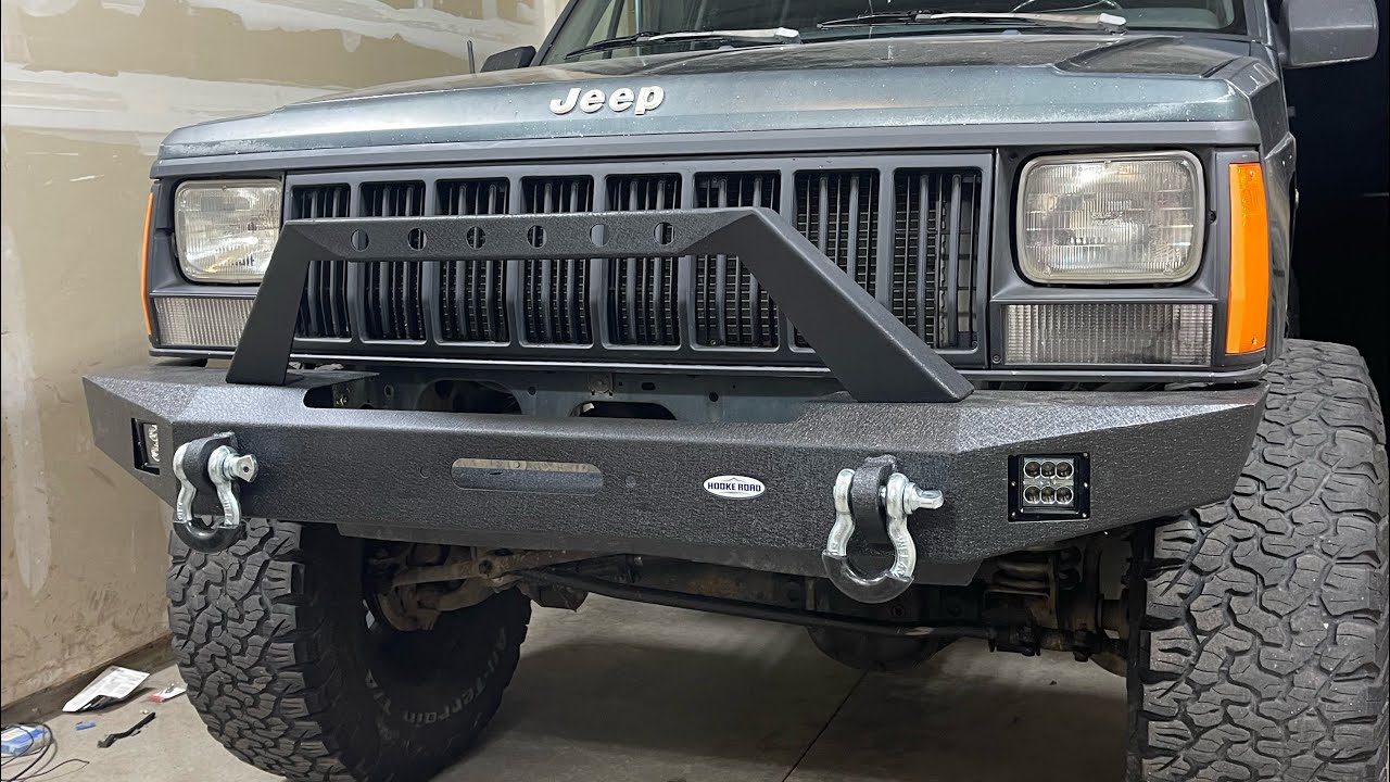 Jeep Cherokee XJ front bumper installation