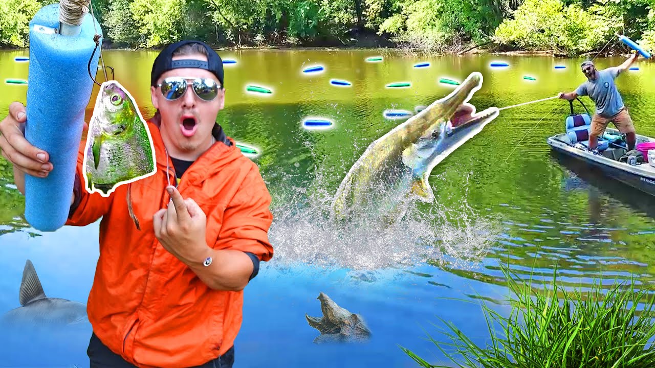 We Threw Juglines With Giant Bait in the Deepest Part of This River!