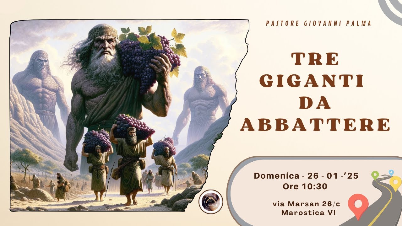 Tre giganti da abbattere - Pastore Giovanni Palma - culto domenicale  02 - 02 - 2025 ore 10:30