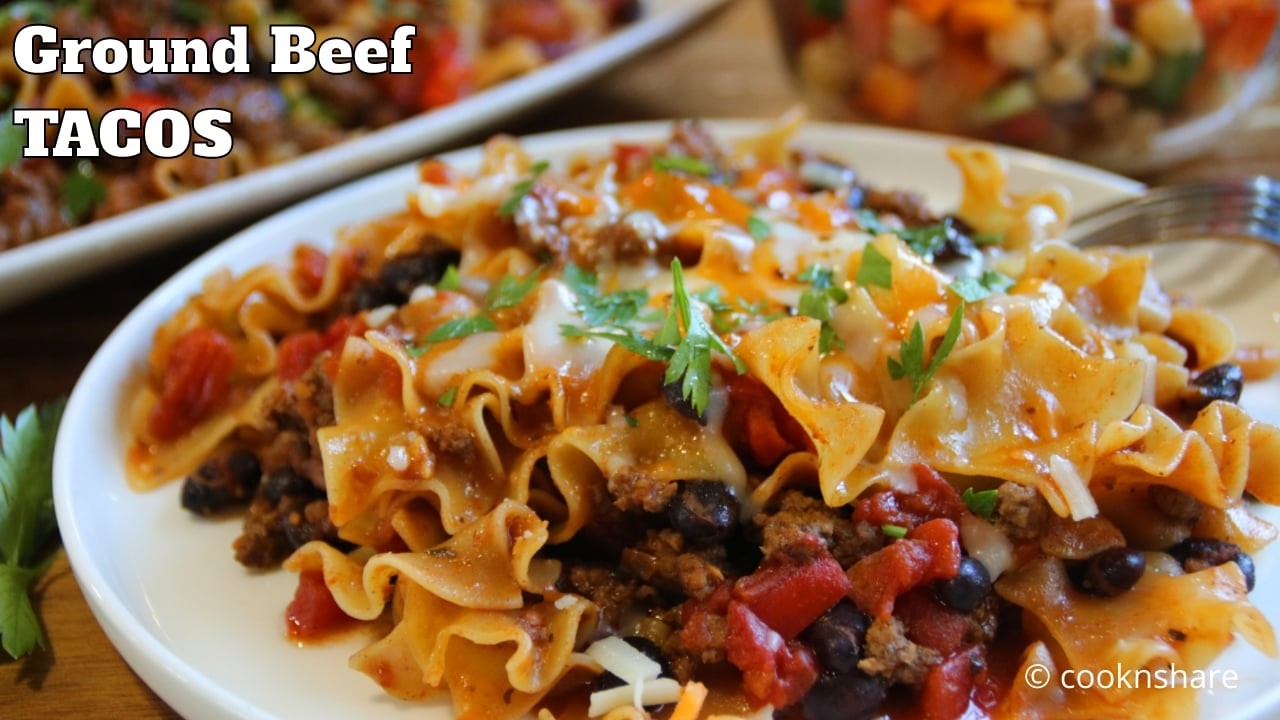 One Pan Ground Beef Taco Skillet - Budget Friendly | 30 Minutes