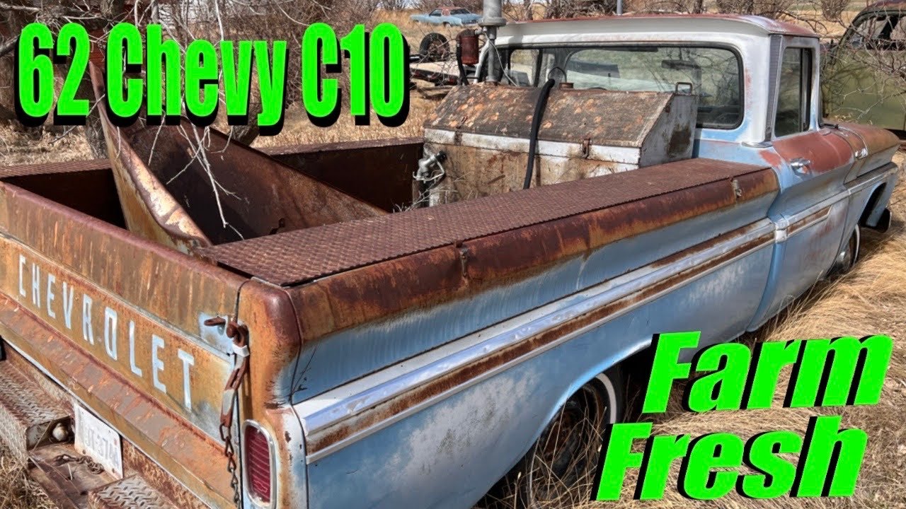 WILL IT RUN AFTER 40 YEARS??- 1962 Chevy C10 Custom (FRESH OFF THE FARM)