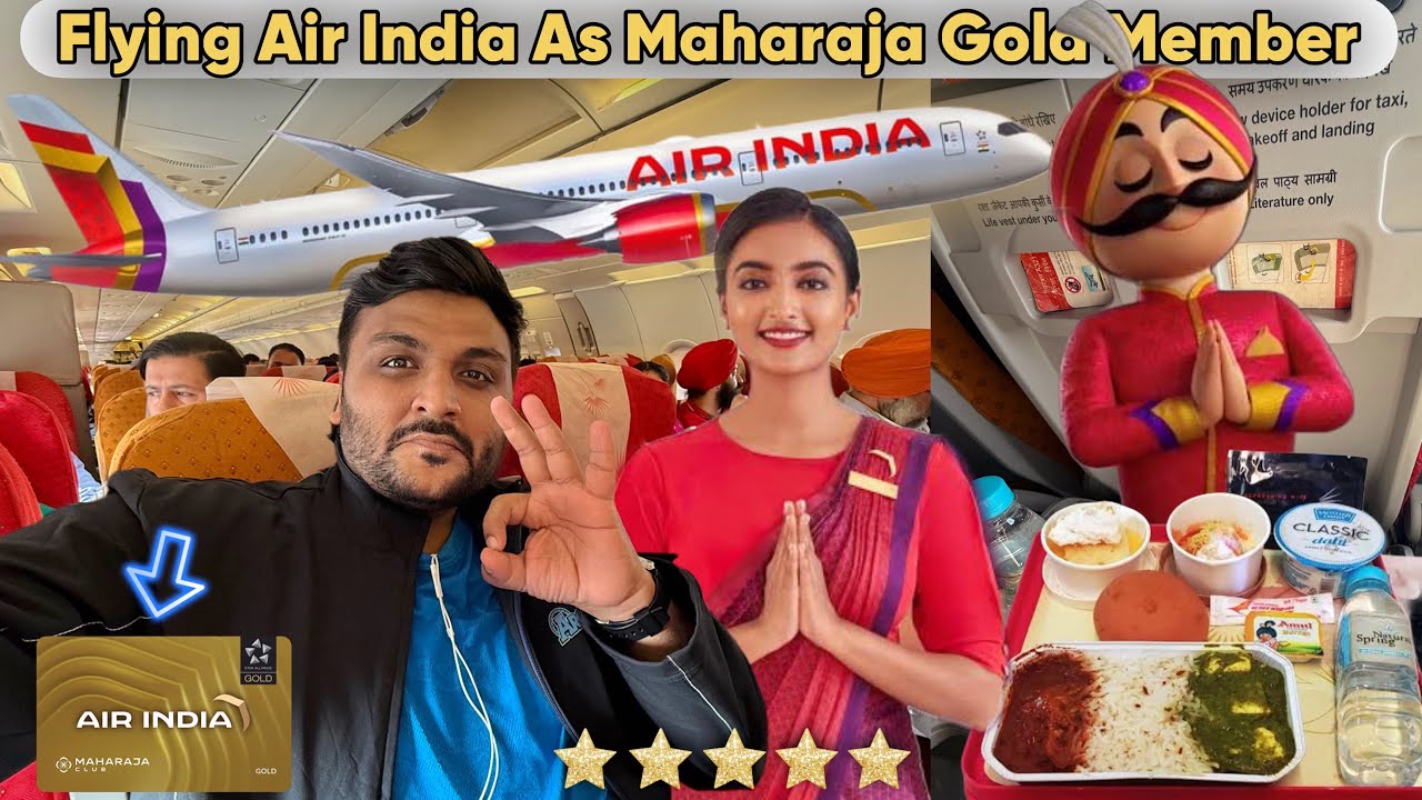 Flying Air India as Maharaja Club Gold Member || Ab har flight mein Business class Service Milega