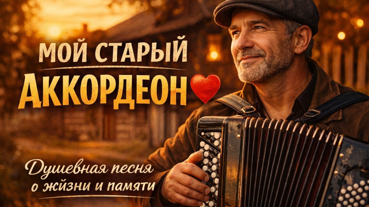МОЙ СТАРЫЙ АККОРДЕОН ❤️ Душевная песня о дружбе и жизни | Лирический шансон