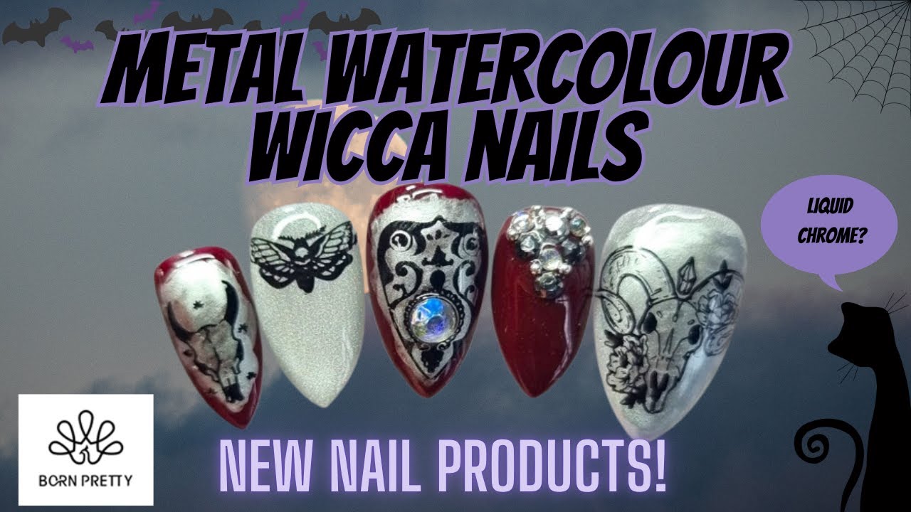 Metal watercolour wicca nails NEW PRODUCTS! @bornprettyofficial