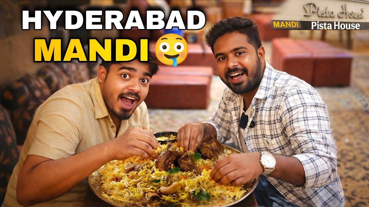Hyderabad Pista House MANDI 😋🔥 | First Time Mandi Experience