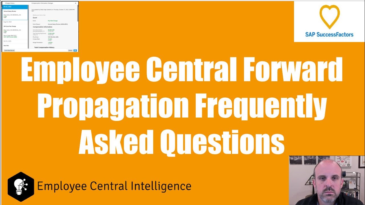 SAP SuccessFactors Employee Central Forward Propagation FAQ