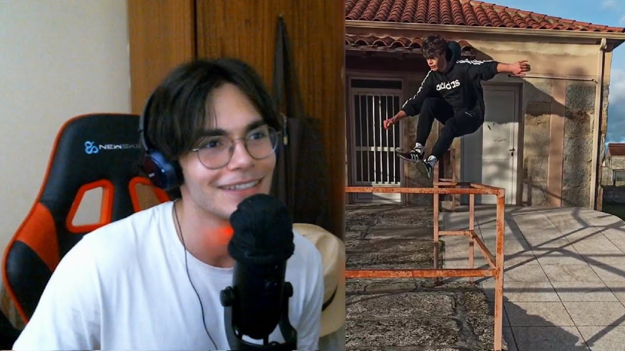 ASMR enseñando mis vídeos de parkour 🐸