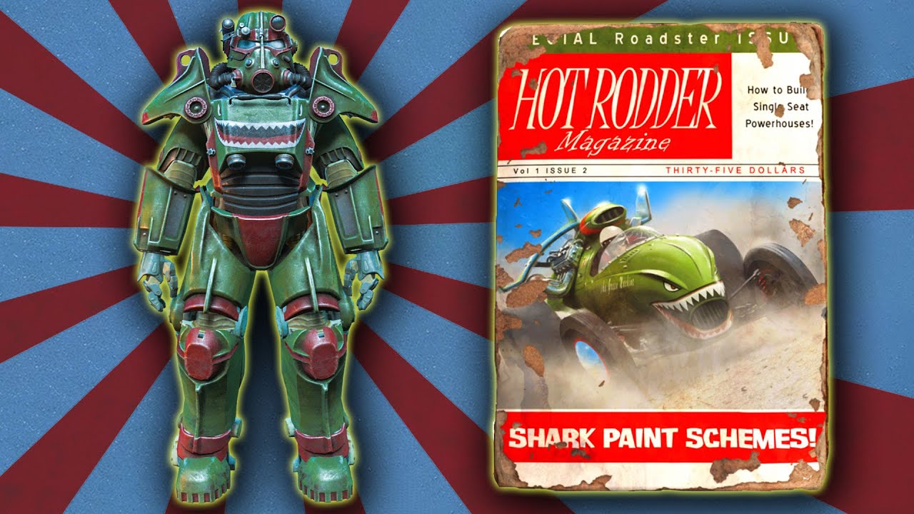 Fallout 4 - Hot Rod Shark Scheme Power Armor Paint Guide