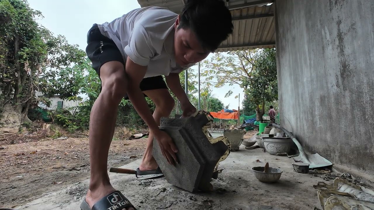 Giỡ chậu khuôn lục giác