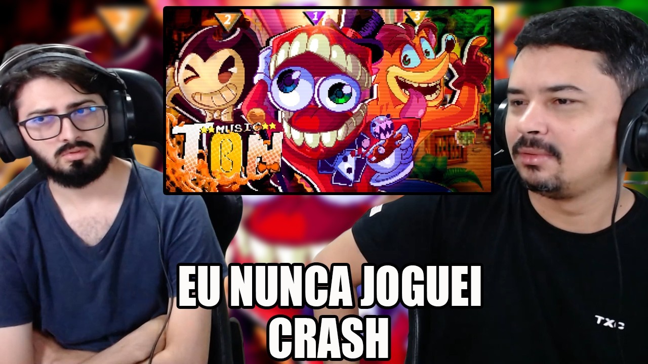 Lunáticos 4 | Bendy, Caine e Crash | Papyrus Da Batata | REACT