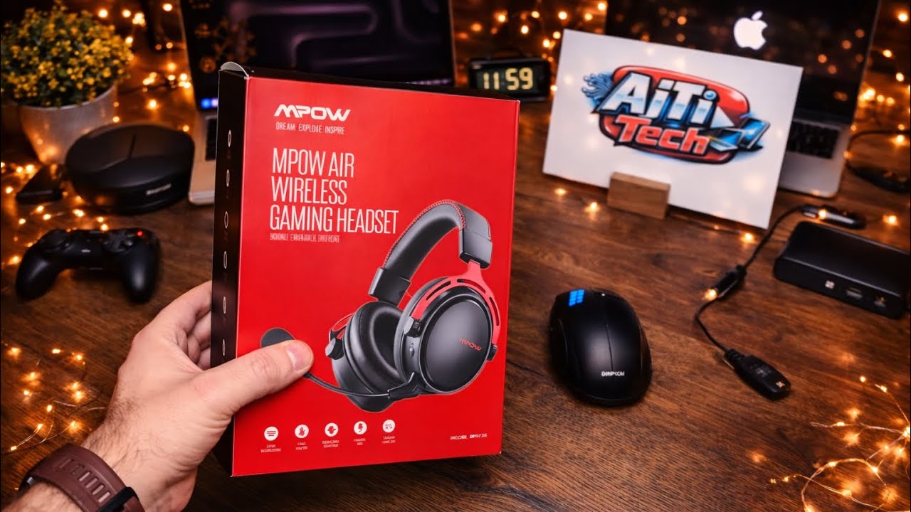 MPOW - Unpack wireless 🎮 gaming Headset  🤩👌🎧 best off sound headset #ajtitech #ps5