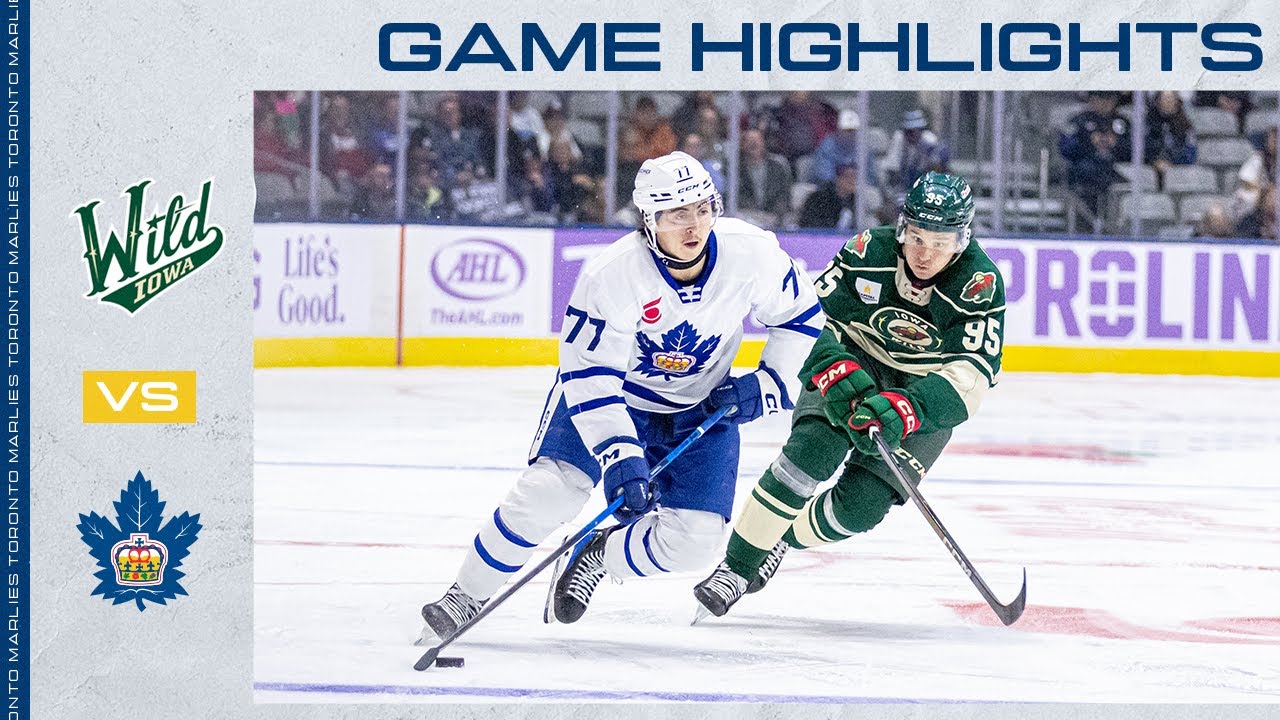 Toronto Marlies vs. Iowa Wild | Game Highlights | November 22, 2025