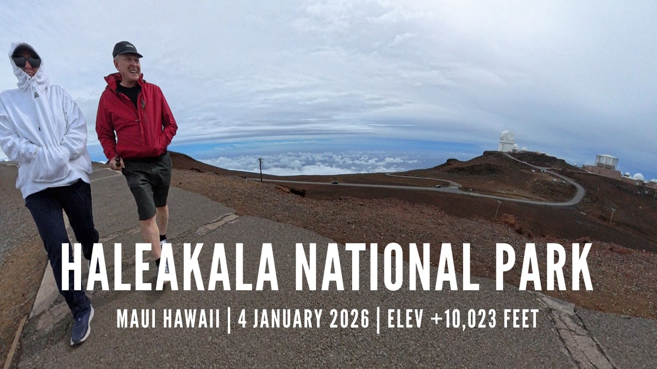 HALEAKALA SUMMIT MAUI ISLAND HAWAII - THE VALLEY ISLE - US NATIONAL PARK - INSTA360 x4 - 4 JAN 2026