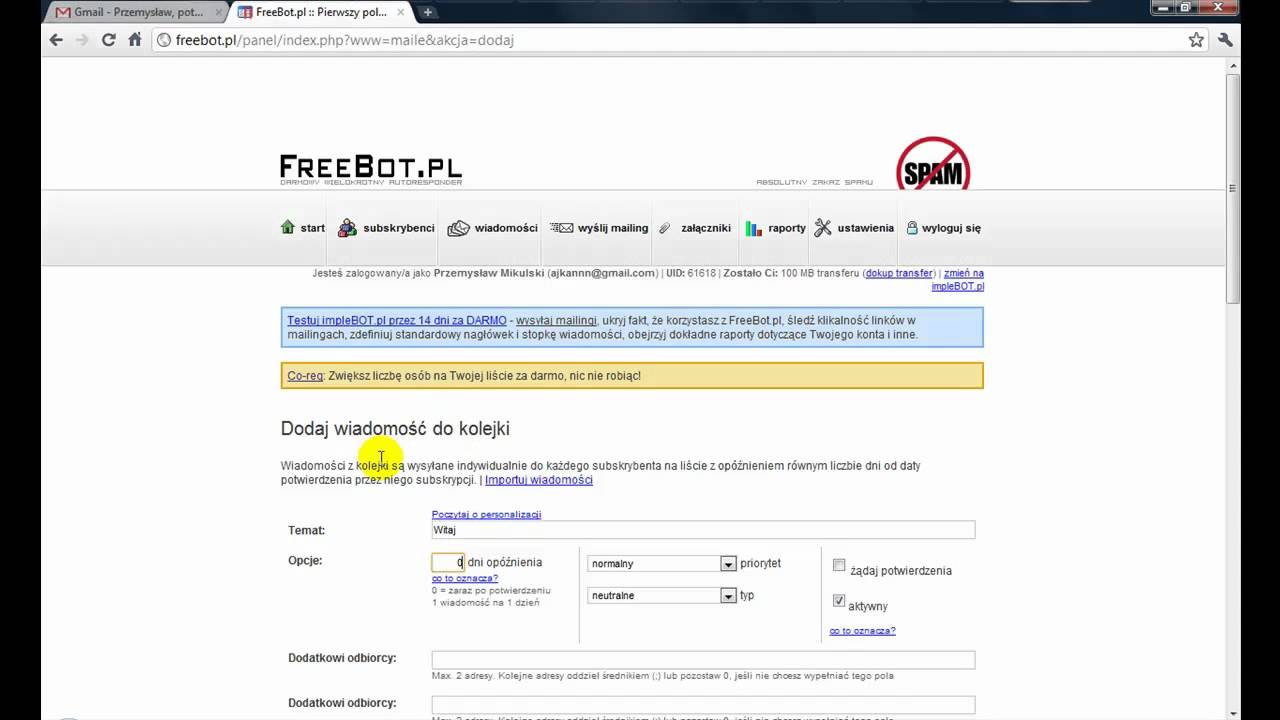 Czym jest wielokrotny autoresponder i jak dodać go na bloga?