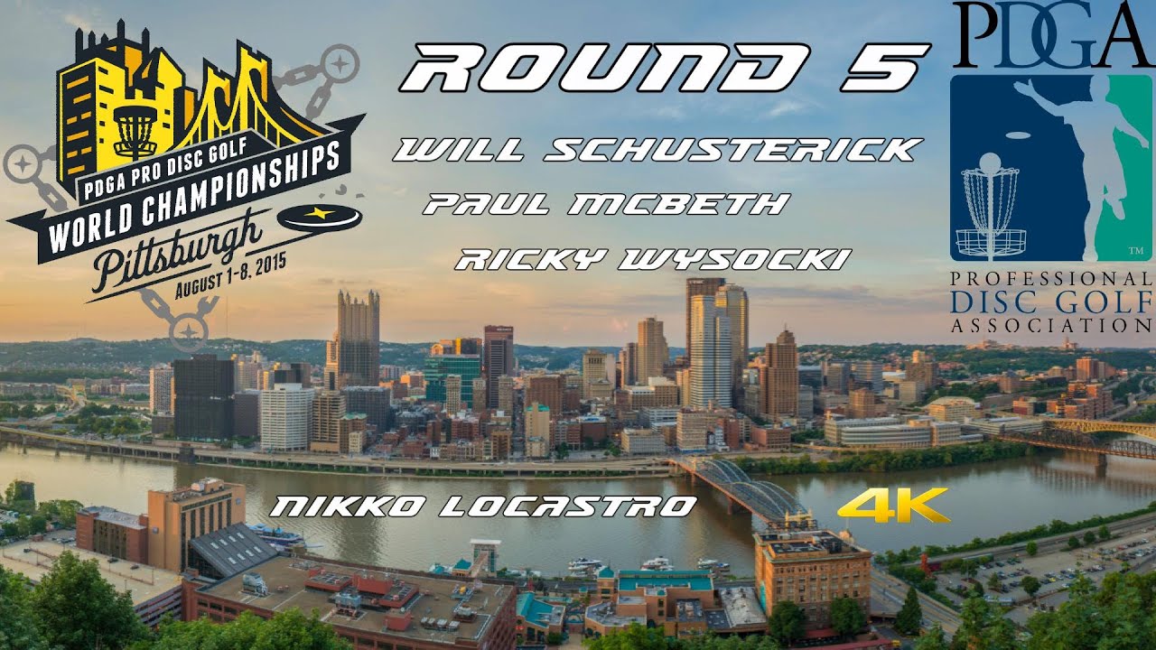 2015 PDGA Pro Worlds: Round 5 Lead Card (Schusterick, McBeth, Wysocki, Locastro) (4K)