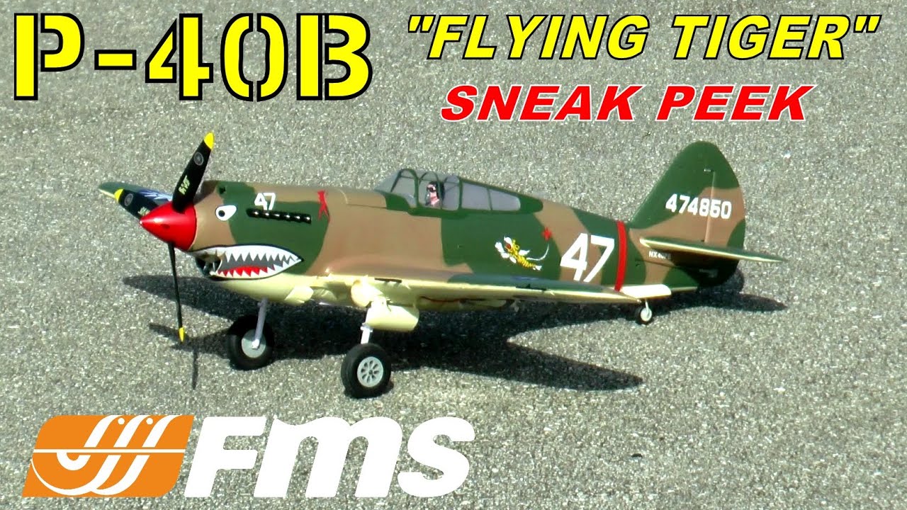 FMS / DIAMOND HOBBY P-40 "FLYING TIGER" 980mm SNEAK PEEK