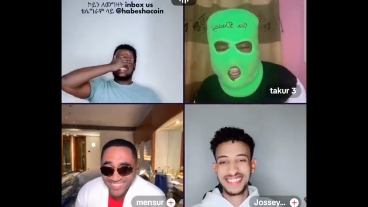 Mansur Jamal Nahom Fonti and Takur Funny on tiktok live enjoy it 😄
