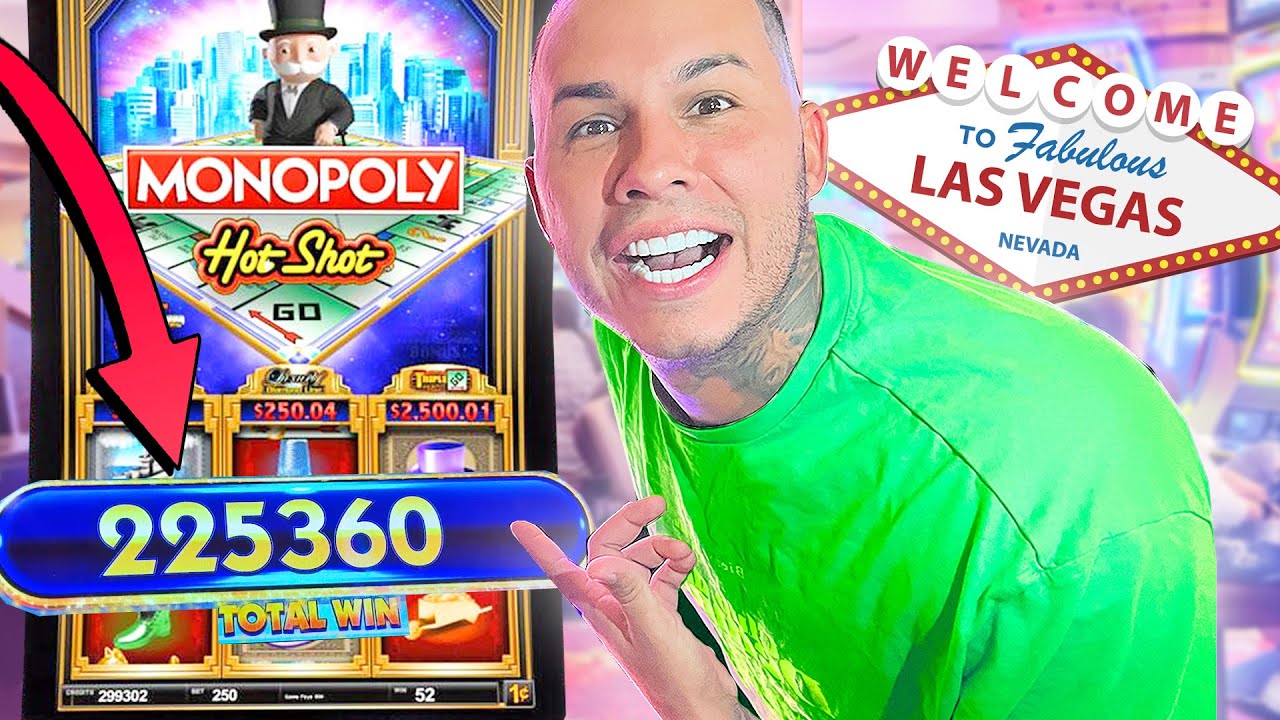 I Bet $100 💵 on The BIGGEST MONOPOLY 👴🏻 Slot Machine 🎰 in Las Vegas at Bellagio Casino