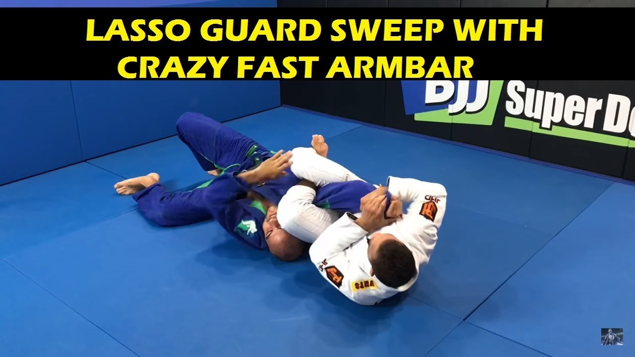 Lasso Guard Sweep With Crazy Fast Armbar by Marcos Tinoco