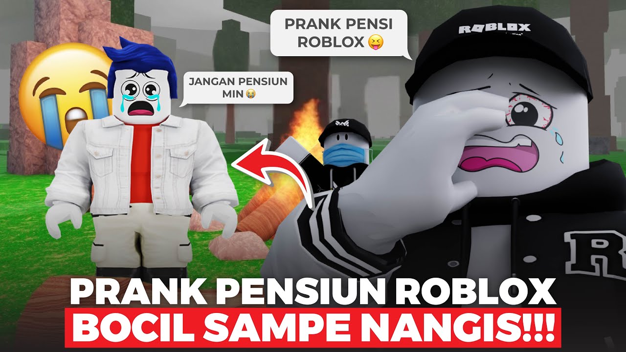 MIMIN PENSIUN MAIN ROBLOX PRANK BOCIL NYEBELIN INI!! SAMPE NANGIS...