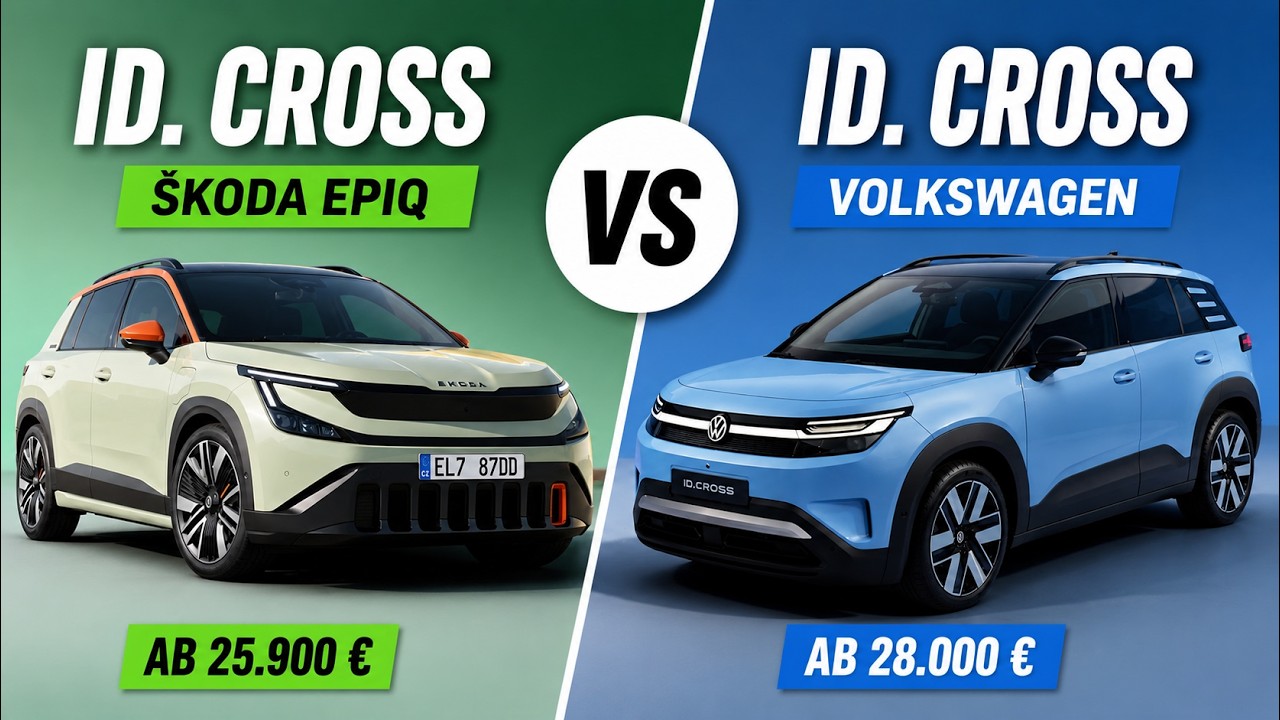 VW ID. Cross oder &Scaron;koda Epiq? Der ultimative Elektro-SUV Vergleich 2026!