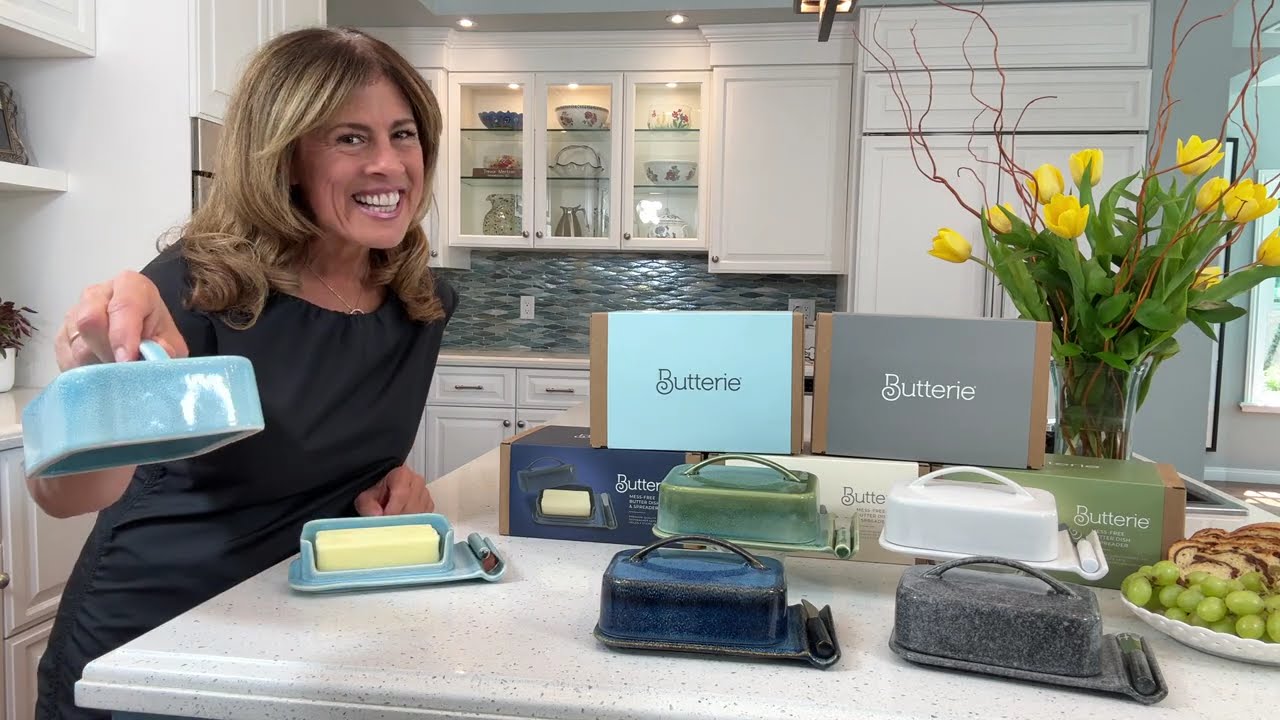 Butterie Porcelain Mess-Free Butter Dish
