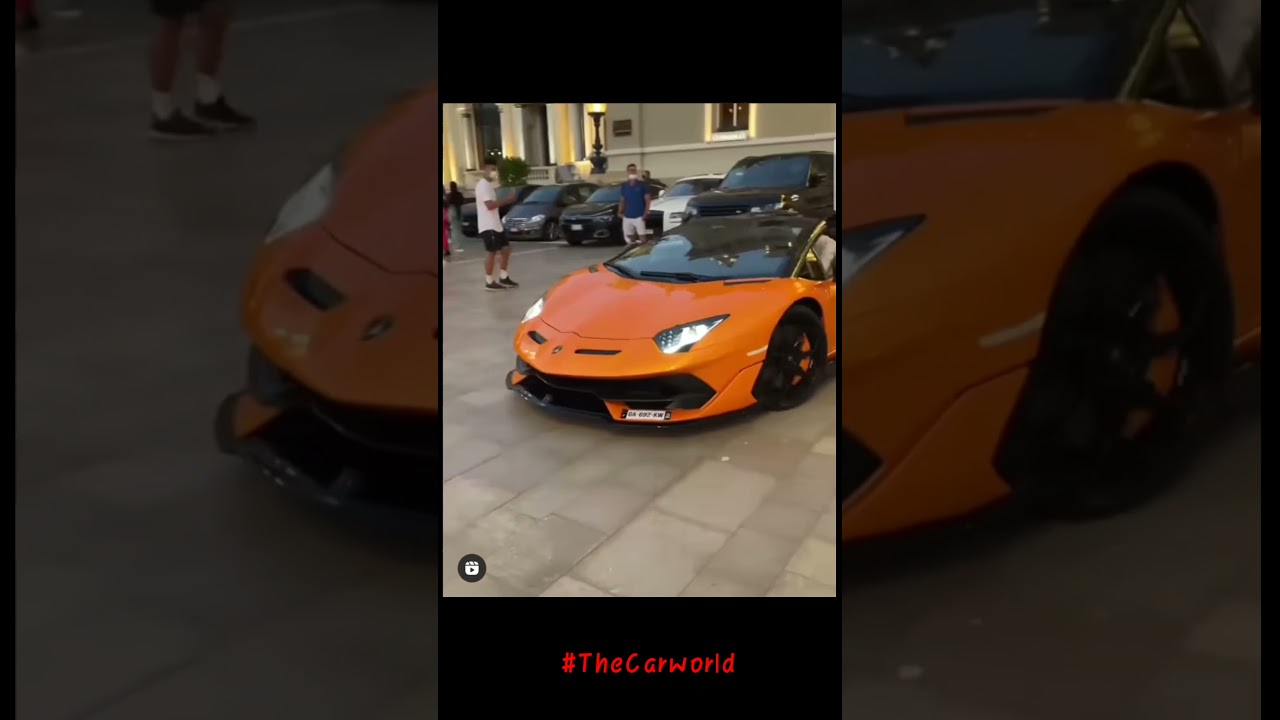 The Lamborghini Avantador svj.