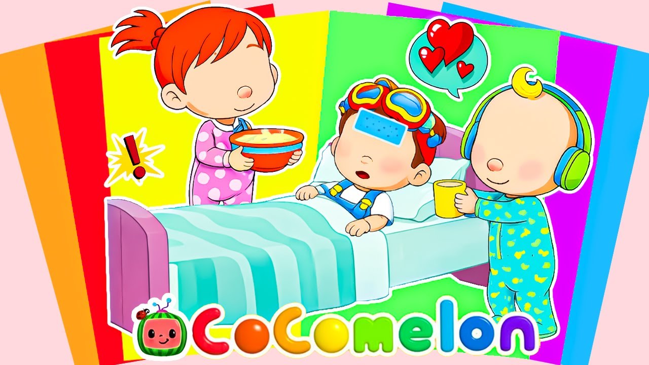 【Paper DIY】Decorate Sticker Book with Cody Falls Sick… JJ & Yoyo Rush To Help | Sticker Book DIY