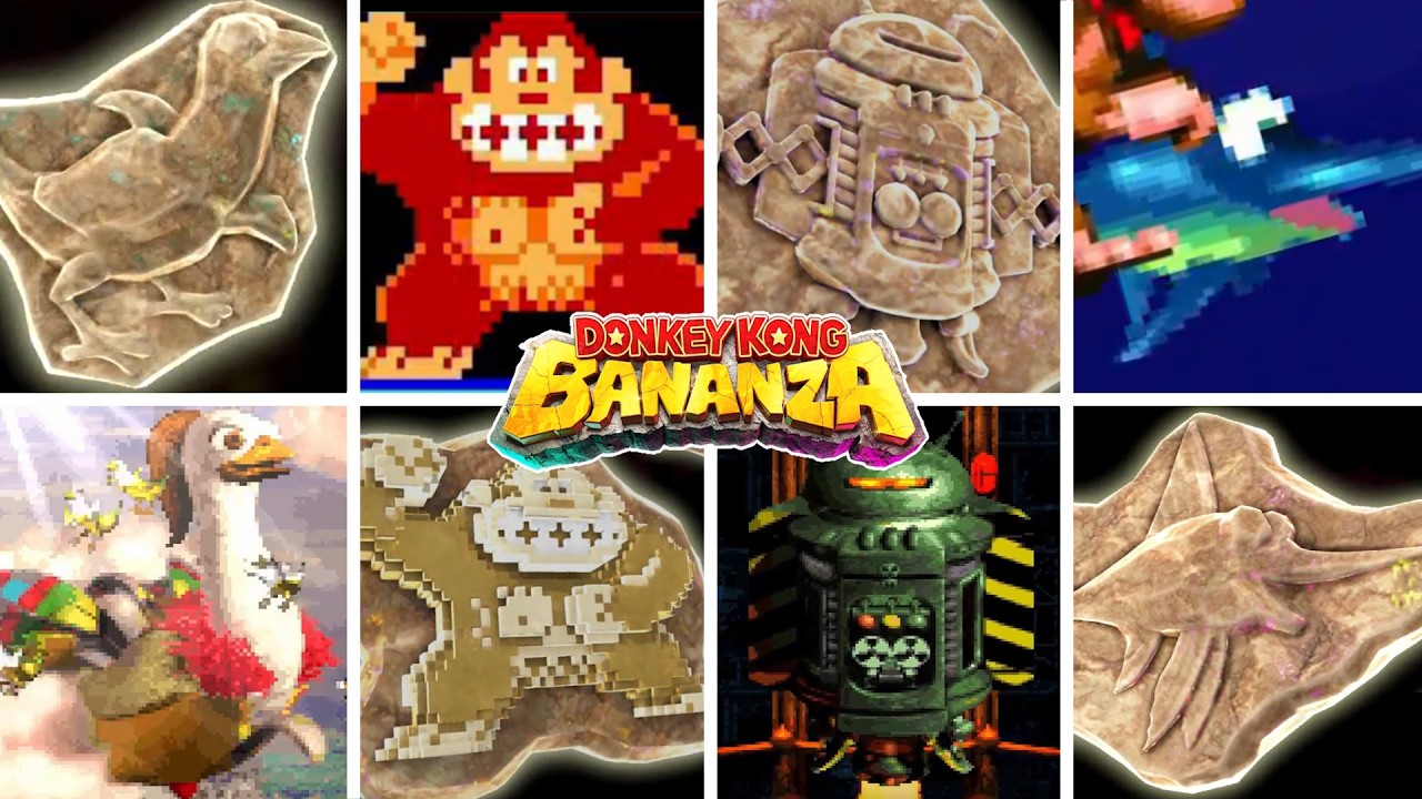 DONKEY KONG BANANZA – All Fossil Origins
